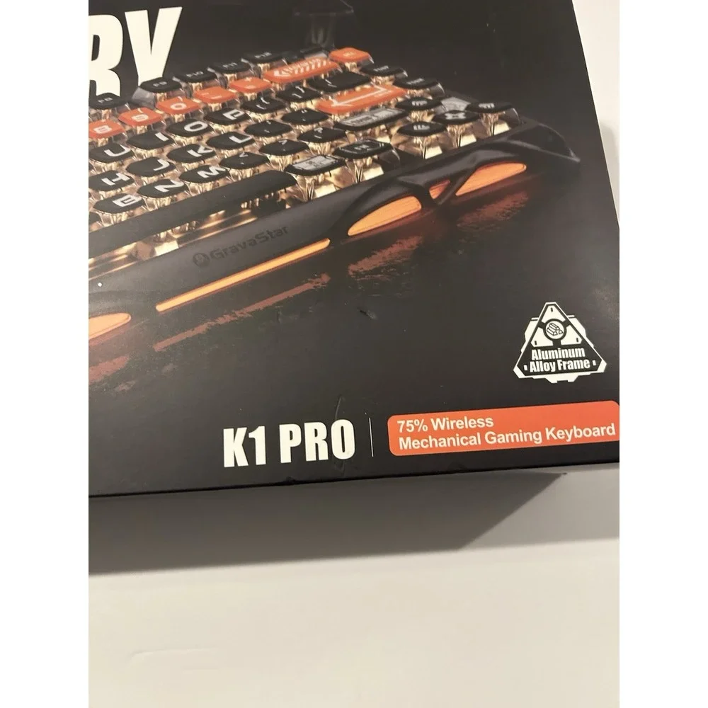 Mercury K1‎ Pro Wireless Gaming Keyboard, Aluminum Alloy, 75% Layout CyberFlare